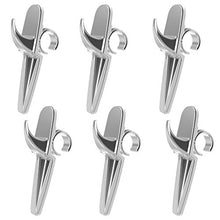 Set 6 pezzi Scaldasciugamani - Gancio Scaldasalviette Universale Portasciugamani per Asciugamani da bagno - colore cromo