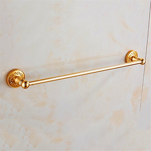 MBYW Portasciugamani Moderno Minimalista Portasciugamani Elegante per Il Bagno di Moda qualità dell'hardware del portasciugamani da Bagno per la casa a 8 Poli Locali in Oro 820 (1E3D)
