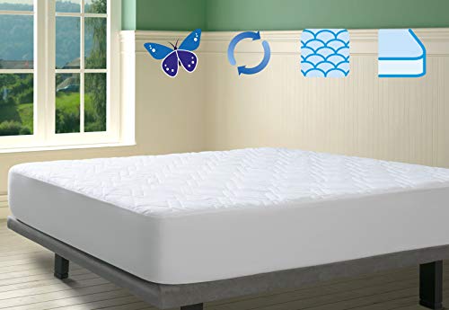 Savel, Coprimaterasso Trapuntato con Trattamento all’Aloe Vera | Microfibra Extra Morbida | Reversibile e Adattabile| Matrimoniale (160x190/200cm)