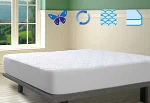 Savel, Coprimaterasso Trapuntato con Trattamento all’Aloe Vera | Microfibra Extra Morbida | Reversibile e Adattabile| Matrimoniale (160x190/200cm)