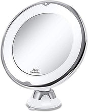 Specchio da vanità Portatile con luci 10x LED LED Beauty Beauty Beauty 360 Gradi Rotazione