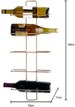 Leifeng Tower Classico Wine Rack Ferro Battuto Red Wall Rame Hanging 5 Bottiglie di Vino Rosso Squisito e Bello Facile da Usare Wild Style Strong Cuscinetto Grab Convenienza