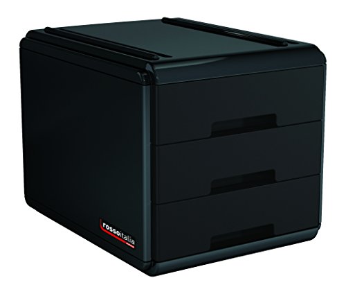 Arda Mini Cassettiera, Nero, Small