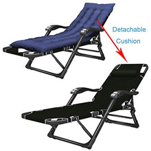 AI LI WEI SHUAIIJUAN Sedia per Il Tempo Libero Domestico Outdoor Pieghevole Zero Gravity Lounge Chairs Sdraio reclinabili sedie Cuscino Giardino Patio Beach Viaggi Pool Max.200kg