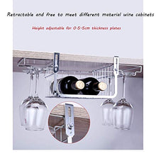 LHQ-HQ Acciaio Inossidabile Punch-Libero Multi-Funzione Hanging Supporto di Tazza di immagazzinaggio cremagliera di Vetro di Vino Capovolto Wine Rack Hanging Wine Glass Shelf
