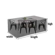 Nero Coperture per Mobili da Giardino Telone Impermeabile Anti UV Panno Oxford A Prova di Vento A Prova di Polvere per Giardino Terrazza Parco, Personalizzabile GHHQQZ