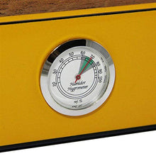 HCKZ Bene Humidor, Cedar Humidor Creative Humidor Sigari Scatola di immagazzinaggio .Fascia Alta (Color : Yellow)
