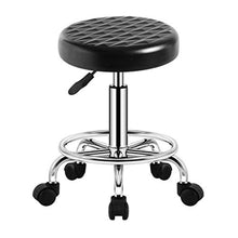 Sgabelli da Bar Rotanti, con 5 Carrucole Gli Sgabelli da Bar Modello Pulley Possono Essere Sollevati E Ruotati Cuscino in Spugne Ad Alta Concentrazione (Color : Black)