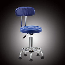 Sgabello Sedie Bar Barstools Contro il tempo libero girevole Bar Sedie sedile, Sgabelli Salon semplice altezza del metallo registrabile Alta bellezza con schienale Arredo bar Cucina ( Color : Blue )