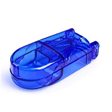 Pillola di plastica Cutter Splitter Divisore con Design ergonomico per il taglio di piccoli pillole e grandi pillole blu domestici