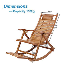 PAKUES-QO Lettini Pieghevoli Sedie da Giardino Sedia reclinabile per Esterni Lettino Prendisole, Sedia a Dondolo Poltrona per Soggiorno Balcone Patio Giardino