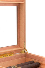 ZYING Cigar Box-25-50 Cigar Humidor Desktop Finitura Mogano
