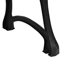 Mendler Panca panchina da Giardino terrazza HWC-F96 Legno ghisa - 3 posti 170cm Marrone