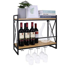 Porta Bicchiere Da Vino A Parete, Porta Calice, Porta Vino Retrò In Ferro Battuto, Porta Bicchiere A Gamba Lunga, Porta Vino Sospeso-Nero A_60 * 20 * 53 Cm