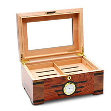 ZYING Di Legno Solido Traspirante igrometro Portatile Cigar Humidor - Cigar Box di stoccaggio con l'igrometro e umidificatore
