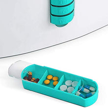 Dongyd Cassetta di Pronto Soccorso Kit Medico, armadietto per Pillole Piccolo con Scatola per Pillole da 7 Giorni, Custodia settimanale per Tablet Medico