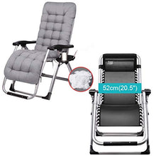 SHUAIIJUAN Sedia per il tempo libero domestico Sdraio da spiaggia reclinabile Sedie Zero Gravity Reclining Lounge Patio Sedia con Cup Holder for Pool Side all'aperto Yard Beach Max.150kg - Grey