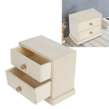 CUEA Scatola portaoggetti da Tavolo, utile Organizer in Legno, con cassetti Semplice Bello per Documenti Organizer Deposito Gioielli Home Office