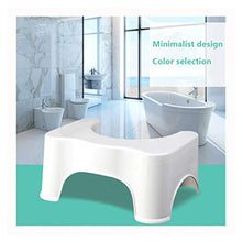 CHENJIAO Squatting Sgabello Casa Squatting Sgabello Bagno Squat Igienici Sgabello Compact Squatty Potty Sgabello Sede Portatile for La Casa Bagno Privato Servizi Igienici (Color : White)