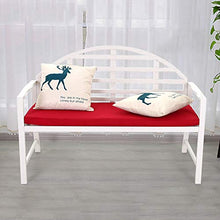 Sedia da giardino sedia doppia in metallo per esterni con schienale, bracciolo, cuscino, terrazza, panca, decorazione della casa, sgabello per il tempo libero per veranda / parco / cortile