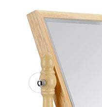 BD.Y Specchio Quadrato in Legno di Alta qualità, Specchio per Il Trucco Desktop su Due Lati/Specchio per medicazione/Specchio cosmetico