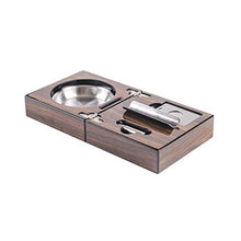 Sigaro Creativo di Sigaro di Viaggio Regalo Set di Legno Valigia di Legno Supporto per Cenere Staffa in Acciaio Inox Decorazione Domestica Regali Indoor BJY969