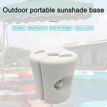 Base per ombrellone da 24,4 cm, supporto per ombrellone per esterni, resistente base rotonda anticata, porta ombrelli per giardino, portico