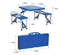 HZWZ Tavolo da Picnic Portatile Pieghevole da Esterno Tavolo da Picnic in Alluminio E Panca, Tavoli da Campeggio, Giardino Garden BBQ Banchetto Pieghevole Kit da Tavola Pieghevole