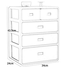 Comodini Comodino Classificato Storage 5-Cassetti Semplice Moderno Multifunzionale Economico Della Casa Rack 34X24X43.5CM FANJIANI (Colore: B)