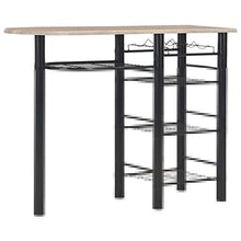 Tidyard Set di Tavolo,Set di Tavolo da Bar con 2 Sgabelli da Bar, Set di Sedie da Pranzo con Tavolino, per Cucina, Soggiorno, Stanza da Festa, in Stile Industriale
