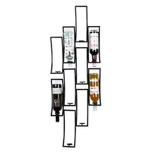 RUXMY Armadietto per Vino Portabottiglie per Vino in Metallo Portabottiglie per Vino sospeso in Metallo Portabottiglie per Vino | Altezza Regolabile | Portabottiglie da Vino sospeso a Parete | Bic