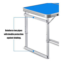 WNN-URG Tabella di Piegatura Esterno con ombrellone Hole e Maniglia Portatile di Campeggio di Picnic Tabella Buffet Mercato Wedding Garden Party Auto al Coperto URG (Color : Arancia)