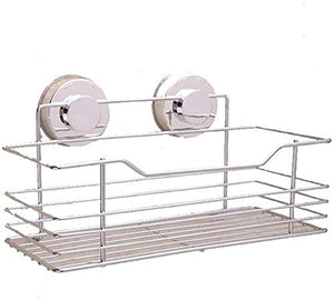 UWY Forte Ventosa mensola del Bagno Appeso Doccia Caddy Organizer Basket No Foratura Supporto Argento Staffa di stoccaggio a Parete Vasca da Bagno Accessori antiruggine