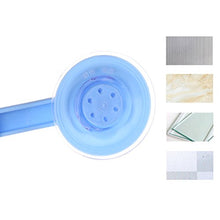 BESTONZON Porta Sacchetti in plastica Ventosa, 6 Ganci, Asciugamano Gancio Forte Ventosa Regolabile Supporto del Gancio da Parete per Bagno e Cucina (Blu)