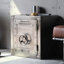 Comodino Comodino armadietto in Ferro battuto Armadio Laterale Industriale Camera da Letto (Color : Gray, Size : 50 * 40 * 55cm)