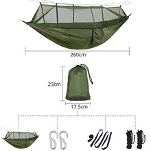 Proster Amaca da Campeggio con Zanzariera in Nylon Amaca da Viaggio Ultraleggera con Zainetto Moschettoni e Corde Amaca da Giardino Paracadute Max capacità di Carico 300kg