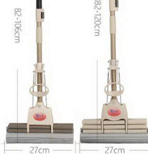 SSAYY Spray Mop Spremere Mop di Cotone per Colla per Uso Domestico/Impugnatura in Spugna Tampone/Aste in Acciaio Inossidabile Mop per Aspirazione Domestica