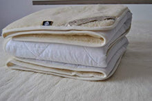 100% in Lana Merinos Mattress Topper Super King coprimaterasso 180 x 200 cm,