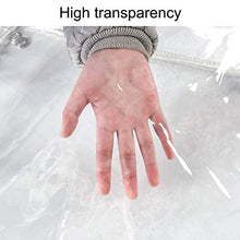 BAIYINNG Telo Piscina, Bordatura Tridimensionale Asola Zincata Isolare L'infrarosso Lontano Tenere Caldo Impermeabile Antipioggia Trasparente PVC Panno Antipioggia, 22 Dimensioni