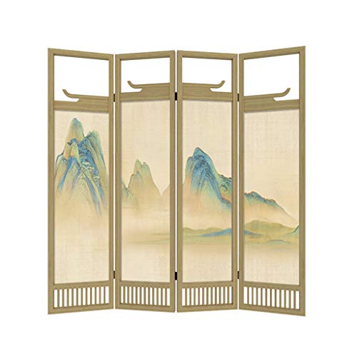 EVEN Decorazioni legacy a 4 pannelli, divisori per schermi in legno color caffè espresso, decorazioni creative per antiche grondaie cinesi, pannelli divisori per schermi decorativi realizzati