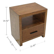 Marchio Amazon - Rivet - Mobiletto con cassetto, 55 x 40 x 60,5 cm, marrone