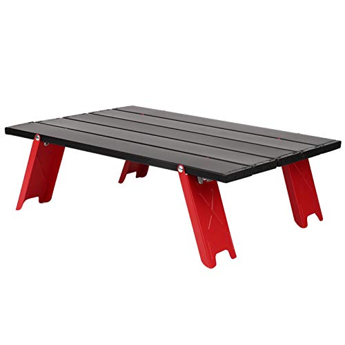 SORA Tavolino Pieghevole da Campeggio Ultraleggero, Tavolo da Barbecue Scrivania da Campeggio Leggera e Portatile Tavolo da Spiaggia Portatile, per Escursioni e Pesca Barbecue all'aperto