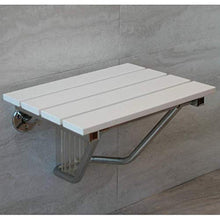 SHJMANPA Sgabello Pieghevole in Legno Massello Sedile per Doccia Sgabello per Cambio Scarpe Resistente all'Usura E Resistente, Facile da Mantenere E Pulire