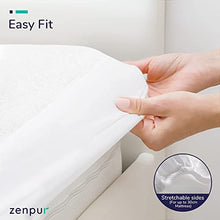 ZenPur Coprimaterasso Singolo Impermeabile 90x190-200 cm | Antiacaro, Ipoallergenico, Traspirante - Garantito a Vita