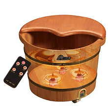 Vasca Per Pediluvio, Vasca Per I Piedi In Legno Massaggio Per La Salute Vasca Per I Piedi Che Aumenta In Modo Durevole Idromassaggio Massaggio Plantare Spa Sauna Bagno (colore : Oak 300mm)