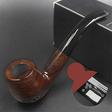 Pipa da tabacco, pipa da tabacco solida fatta a mano, pipa da filtro per tabacco secco vecchio stile per uomo, A2,14,8 CM