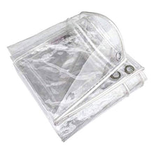 DLMSDG Telone Occhiellato, Telone Ombreggiante, Telone Impermeabile per Esterno PVC, Antipolvere, Isolamento dei Fiori della Serra, per Rivestire Mobili, Pavimenti(0.3mm1.8x3m(5.9x9.8ft))