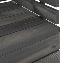 Festnight Set Divani da Giardino | Set di Mobili da Giardino | Set Divano Esterno su Pallet 10 pz Legno Pino Grigio Scuro