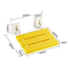 MKJYDM Sedile da Bagno Pieghevole Senza Barriere di Sicurezza for disabili Sgabello da Parete for Anziani Sgabello da Bagno Sgabello da Doccia Antiscivolo Sgabello da Bagno