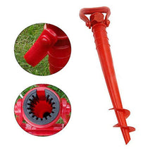 kakiyi Sun Beach Pesca Tribuna ingranaggio della Pioggia del Patio del Giardino Ombrellone PICCHETTI Umbrella Stretch del Basamento della (Rosso)